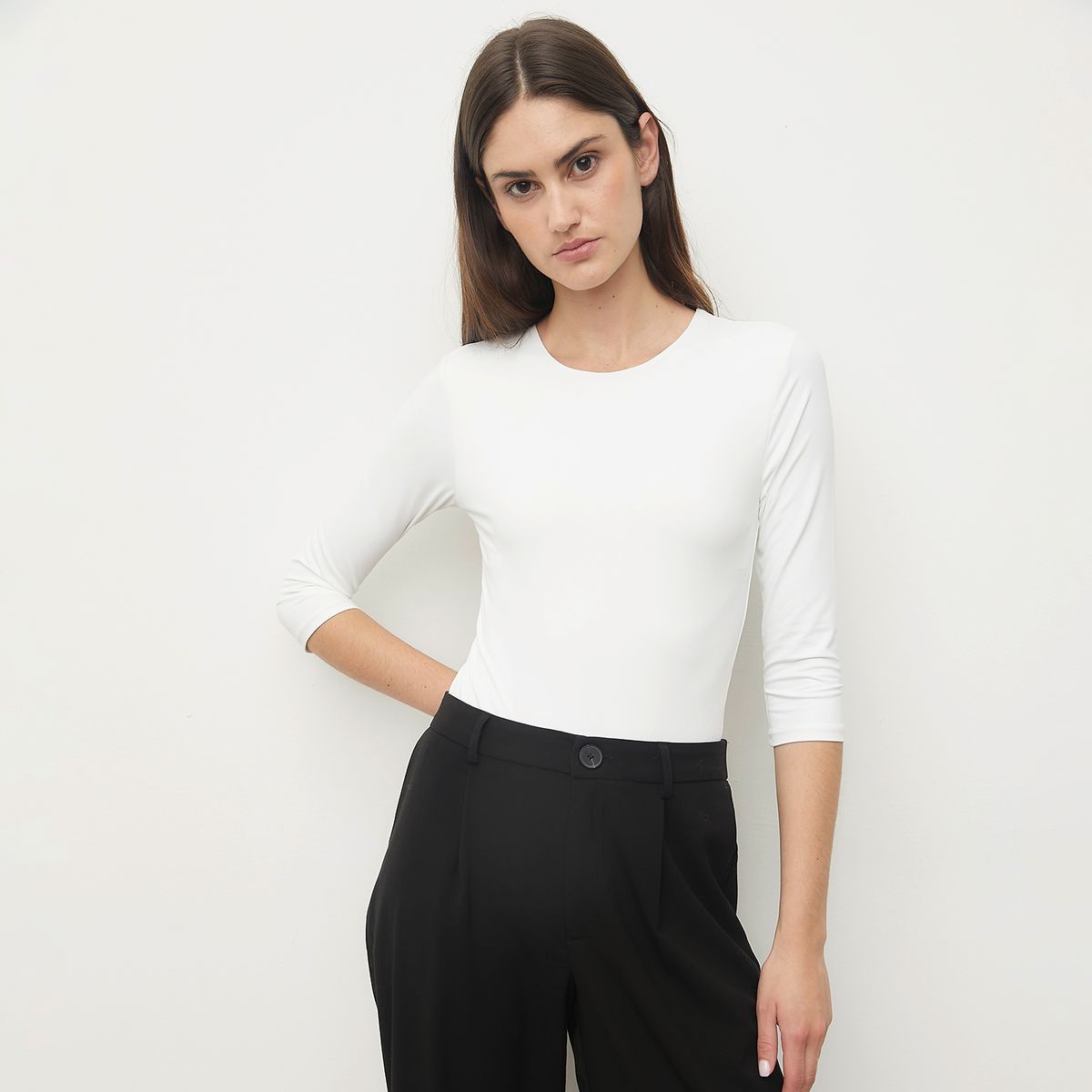 BASEMENT - Polo Manga 3/4 Mujer Basement