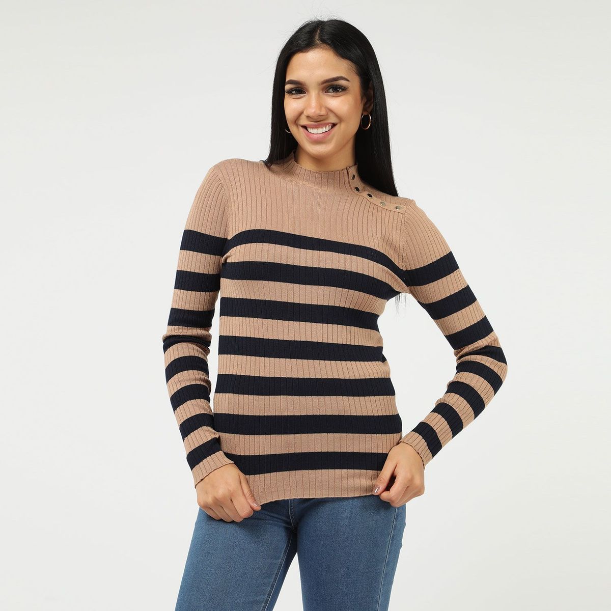 BASEMENT - Chompa Manga Larga Mujer Basement