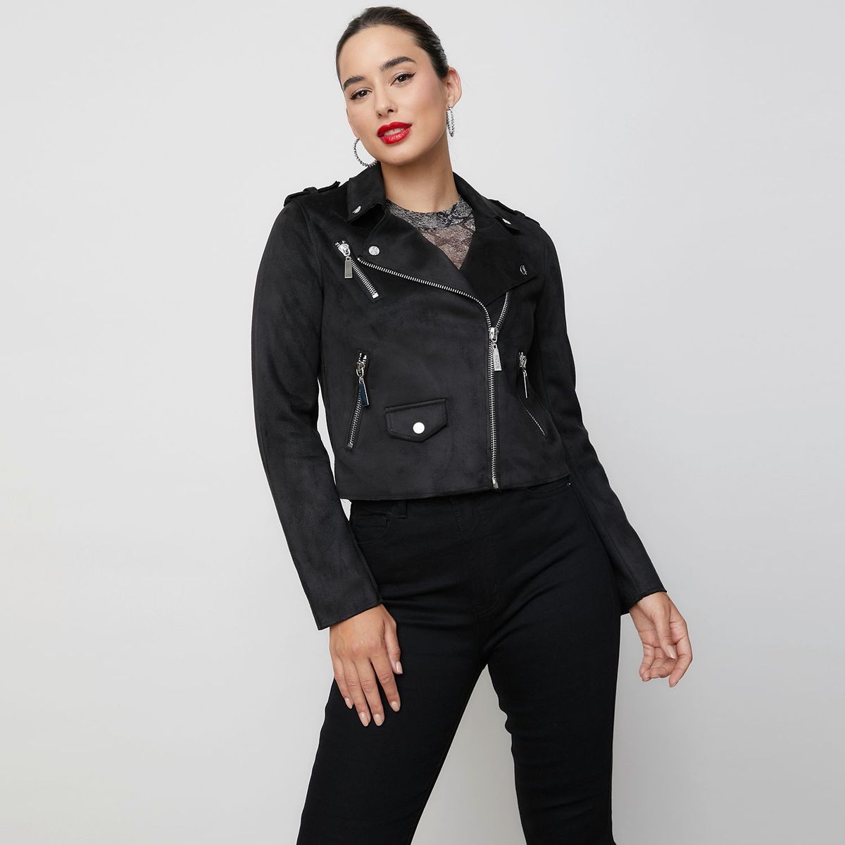 MOSSIMO - Casaca Biker Mujer Mossimo