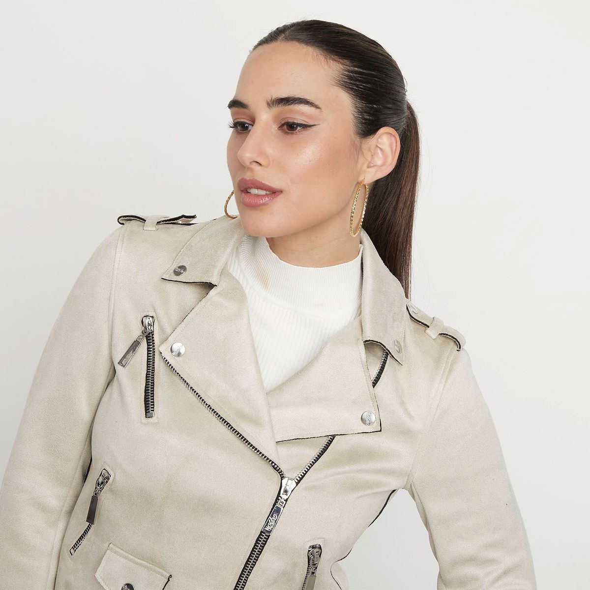 MOSSIMO - Casaca Biker Mujer Mossimo