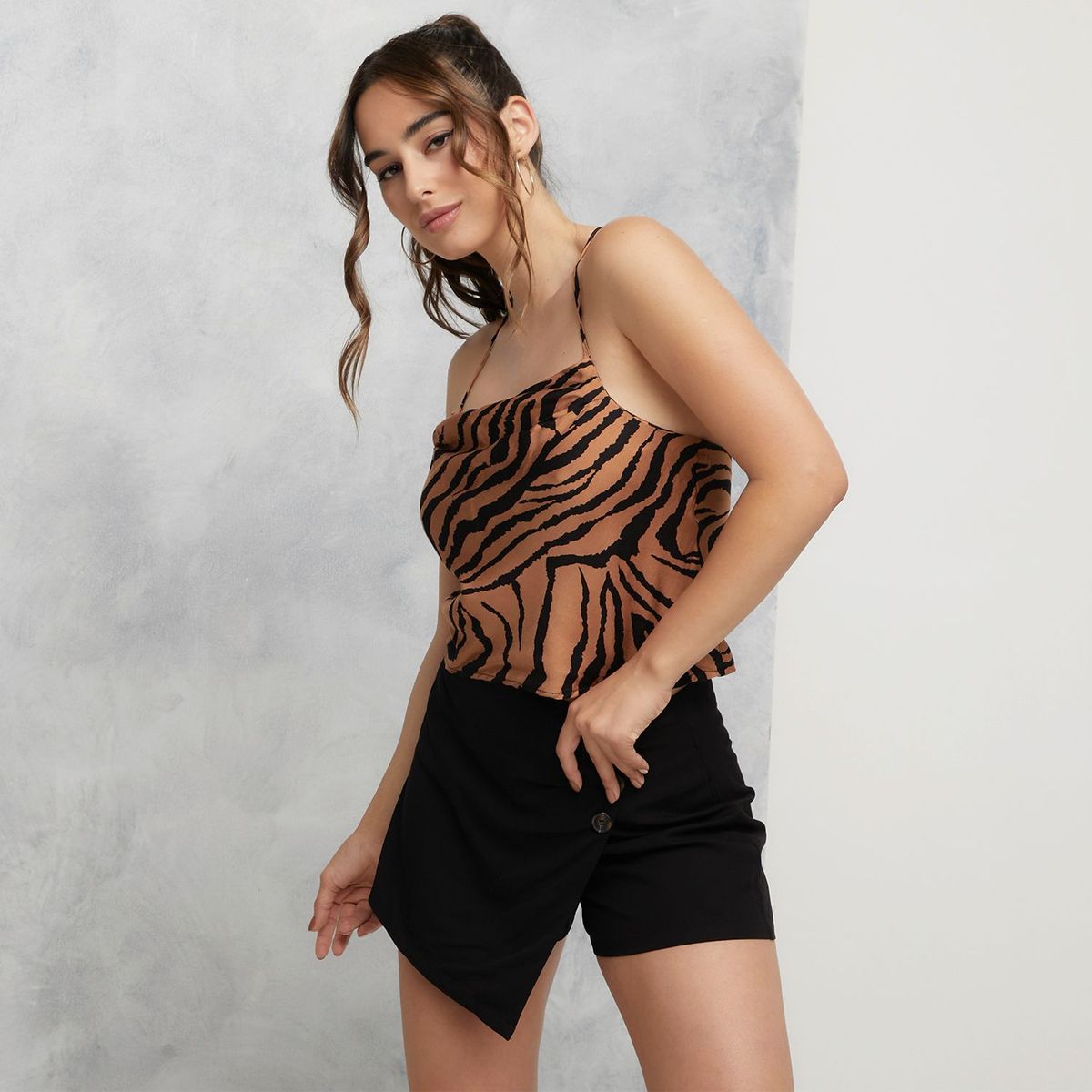 MOSSIMO - Blusa Animal Print Mujer Mossimo