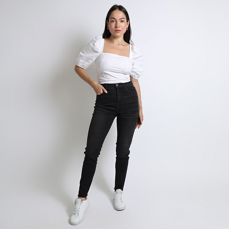 BASEMENT - Jean Skinny Tiro Alto Mujer Basement