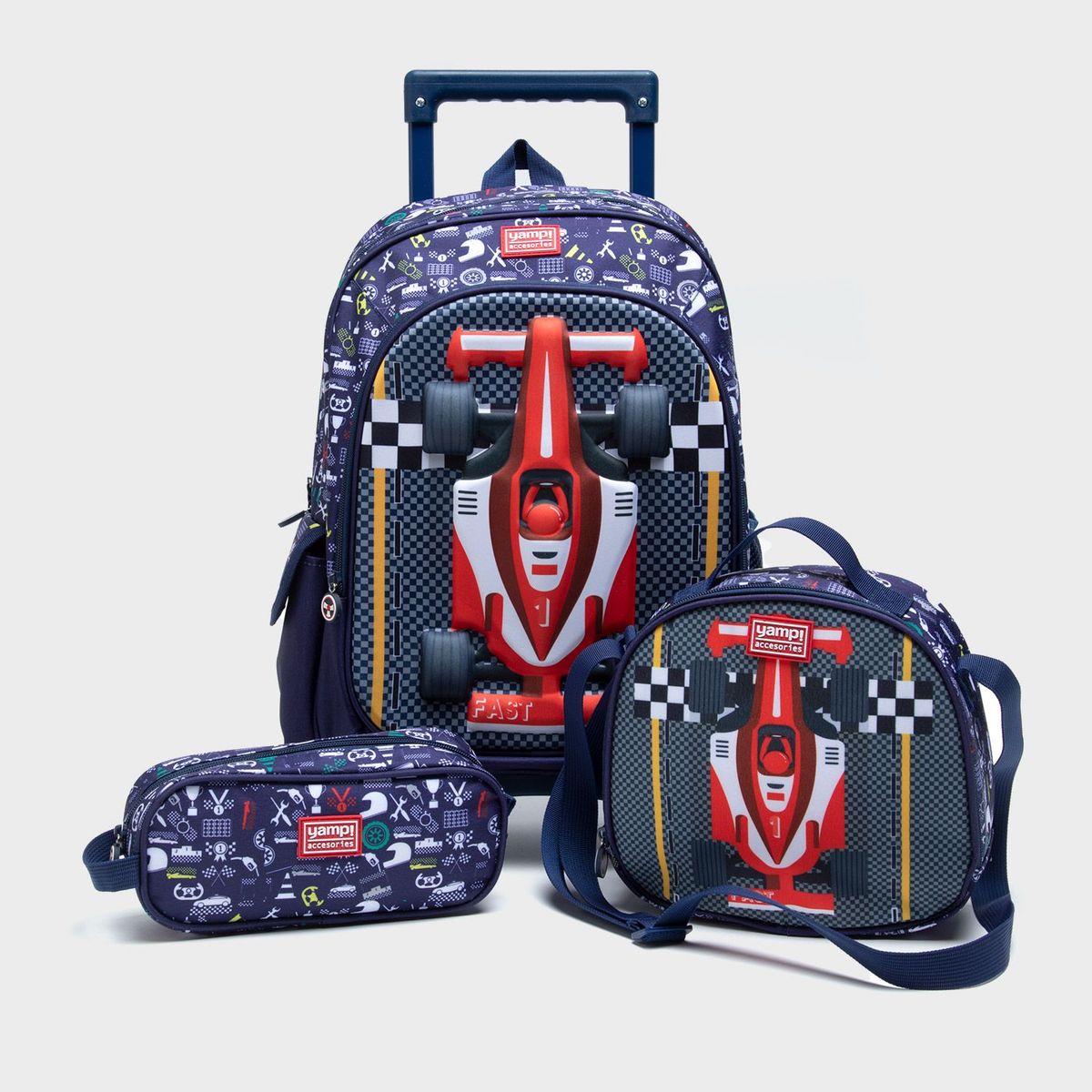 YAMP - Set Mochila Escolar Infantil + Lonchera + Cartuchera Yamp