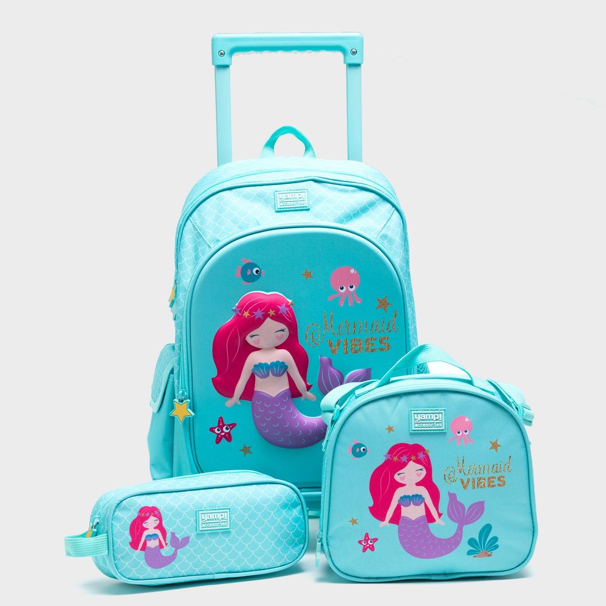 YAMP - Set Mochila Escolar Infantil + Lonchera + Cartuchera Yamp