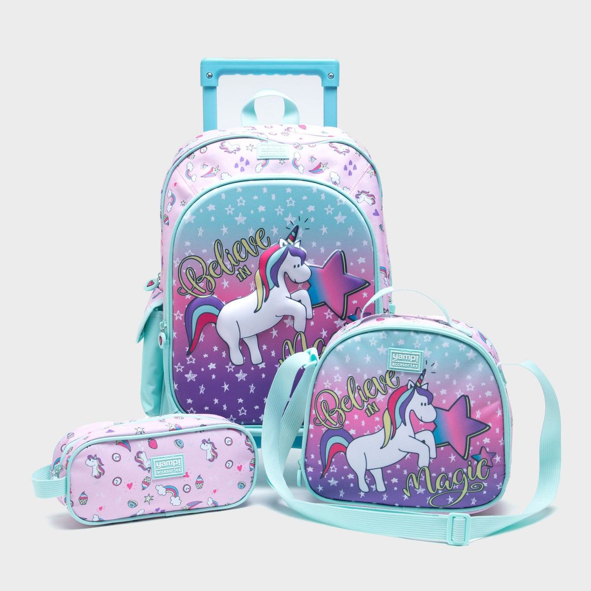 YAMP - Set Mochila Escolar Infantil + Lonchera + Cartuchera Yamp