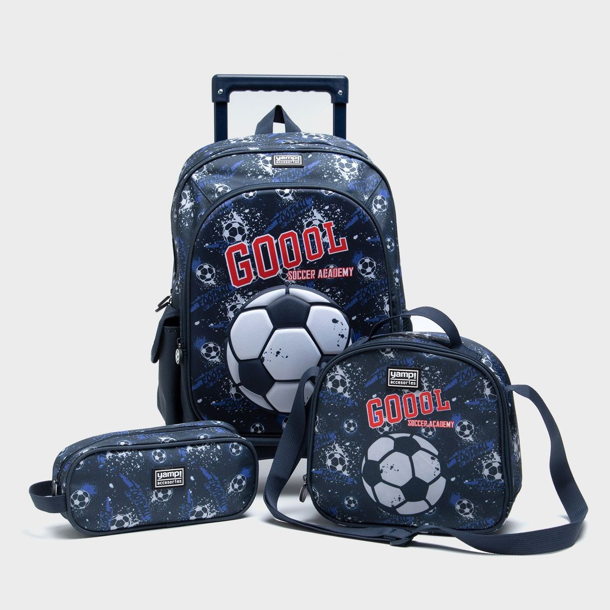 YAMP - Set Mochila Escolar Infantil + Lonchera + Cartuchera Yamp