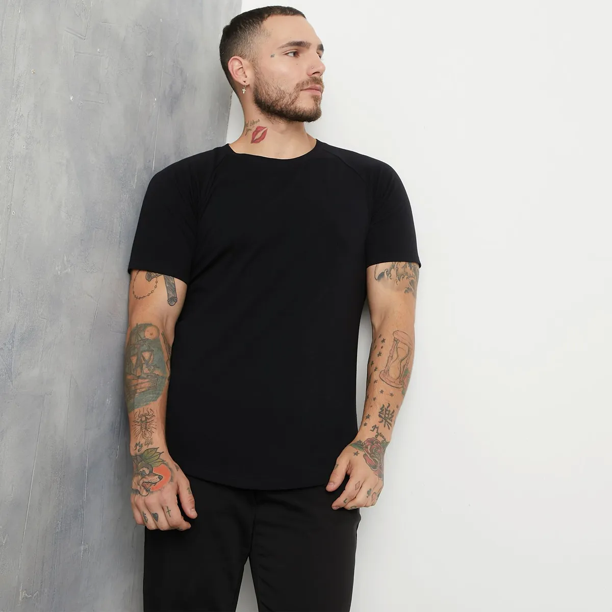 MOSSIMO - Polo Longfit Manga Corta Hombre Mossimo