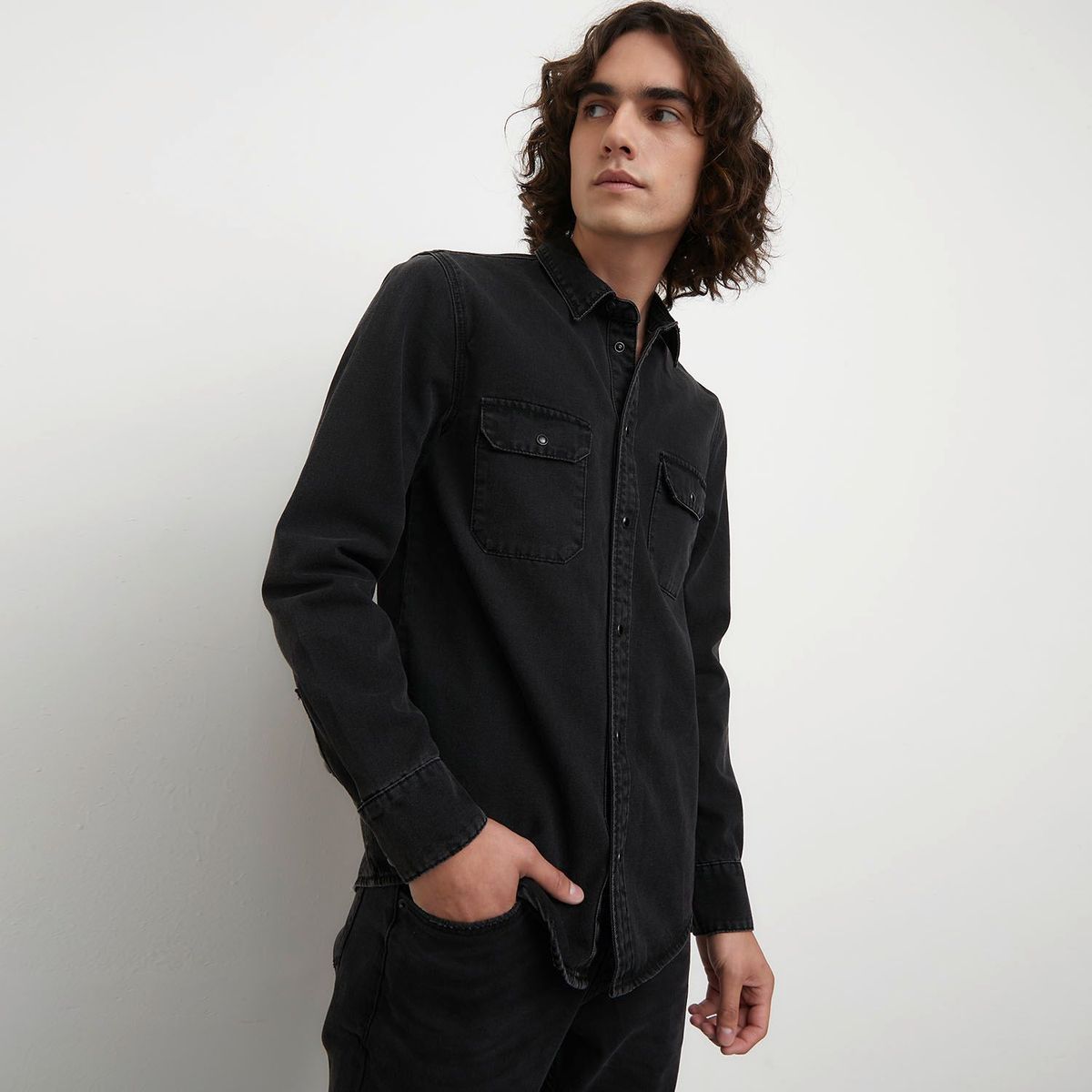 DENIMLAB - Camisa Manga Larga Algodón Hombre Denimlab