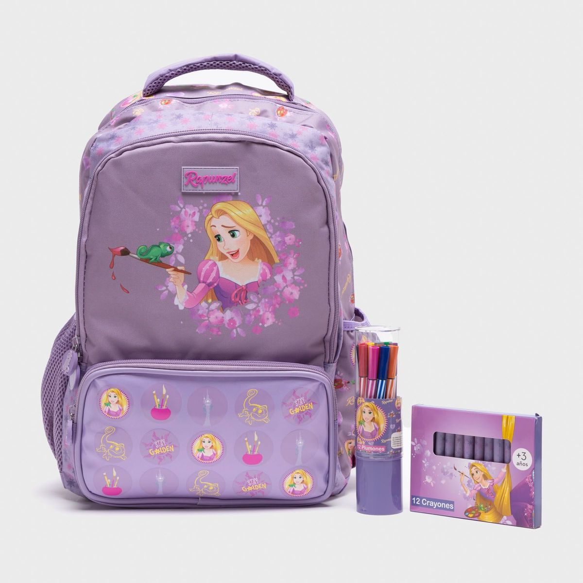 PRINCESS - Set Mochila Escolar Infantil + Utiles Escolares Princesas