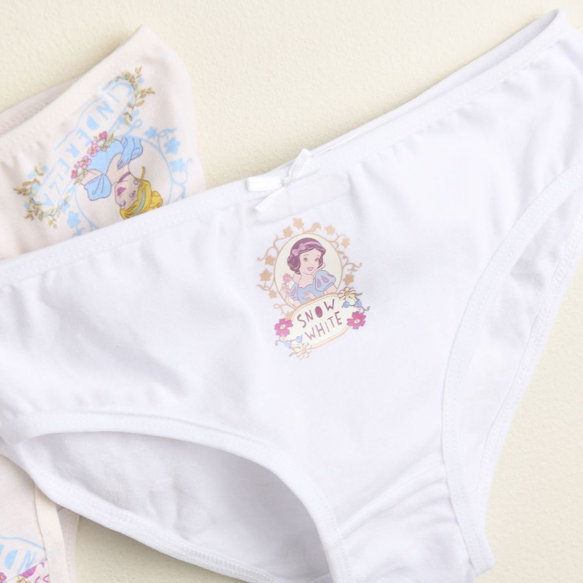 PRINCESS - Calzones Niña Pack de 3 Unidades Algodón Princess