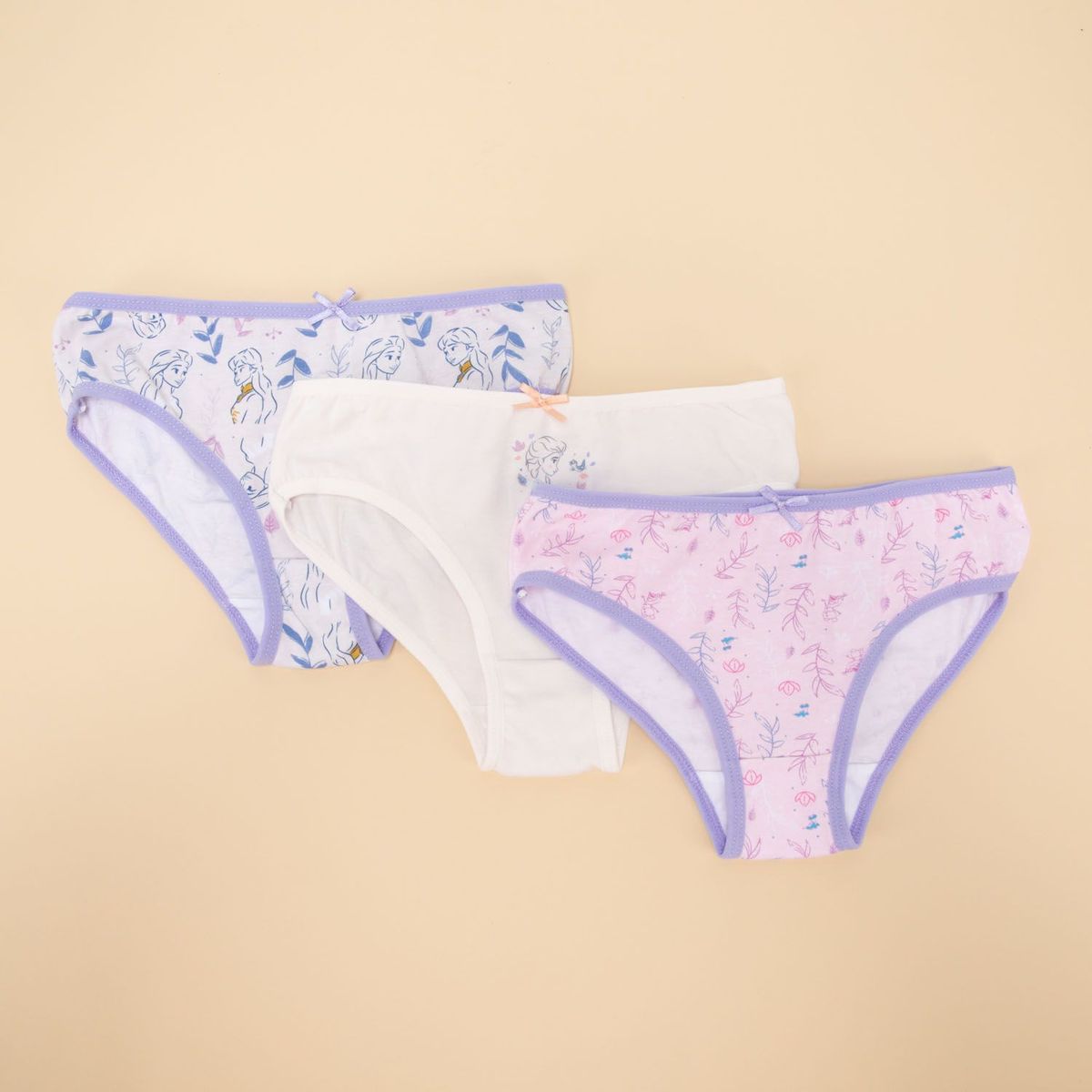 FROZEN - Calzones Niña Pack de 3 Unidades Algodón Frozen