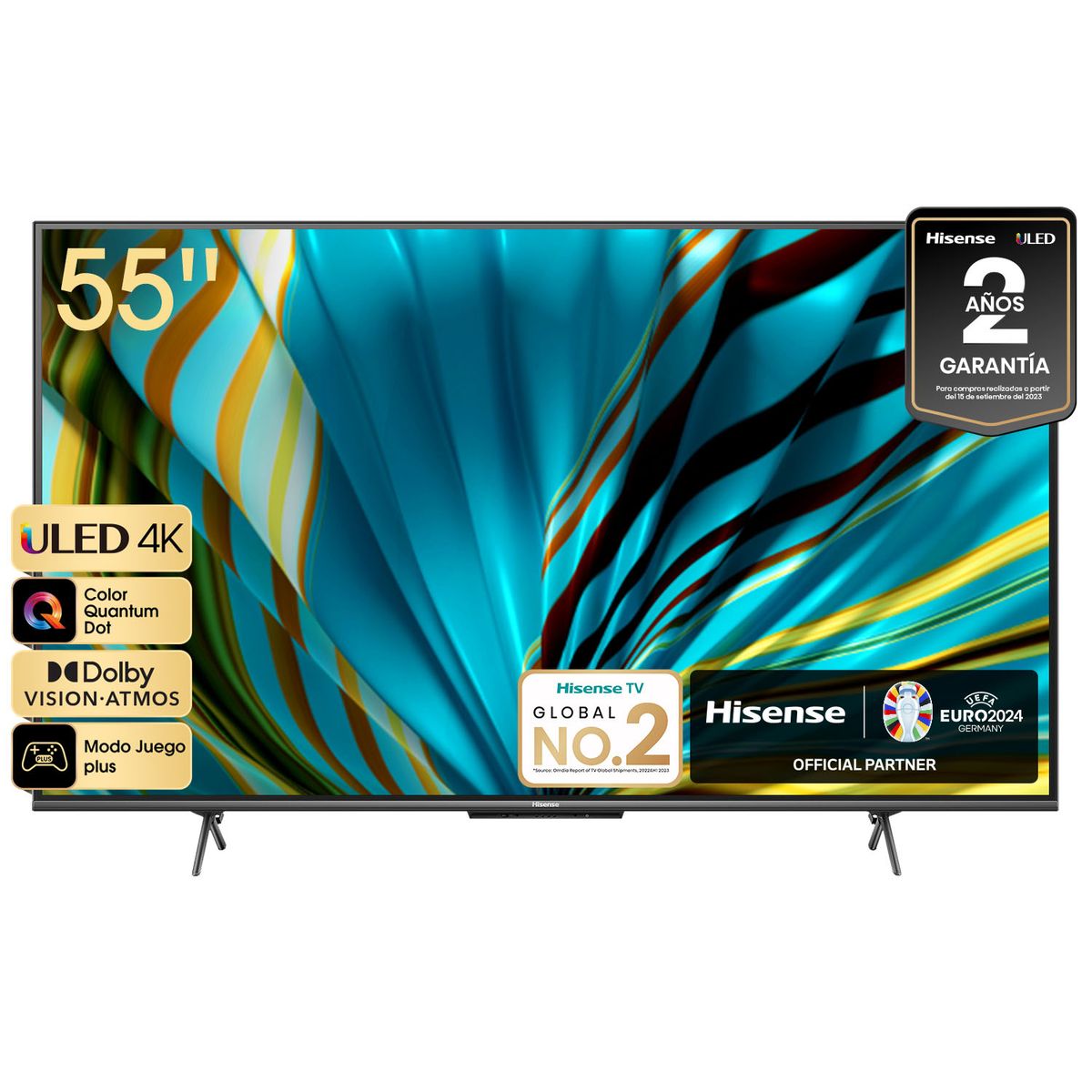 HISENSE - Tv Uled Serie 6 Quantum Dot 4k 55" Google Tv 55u60h Hisense