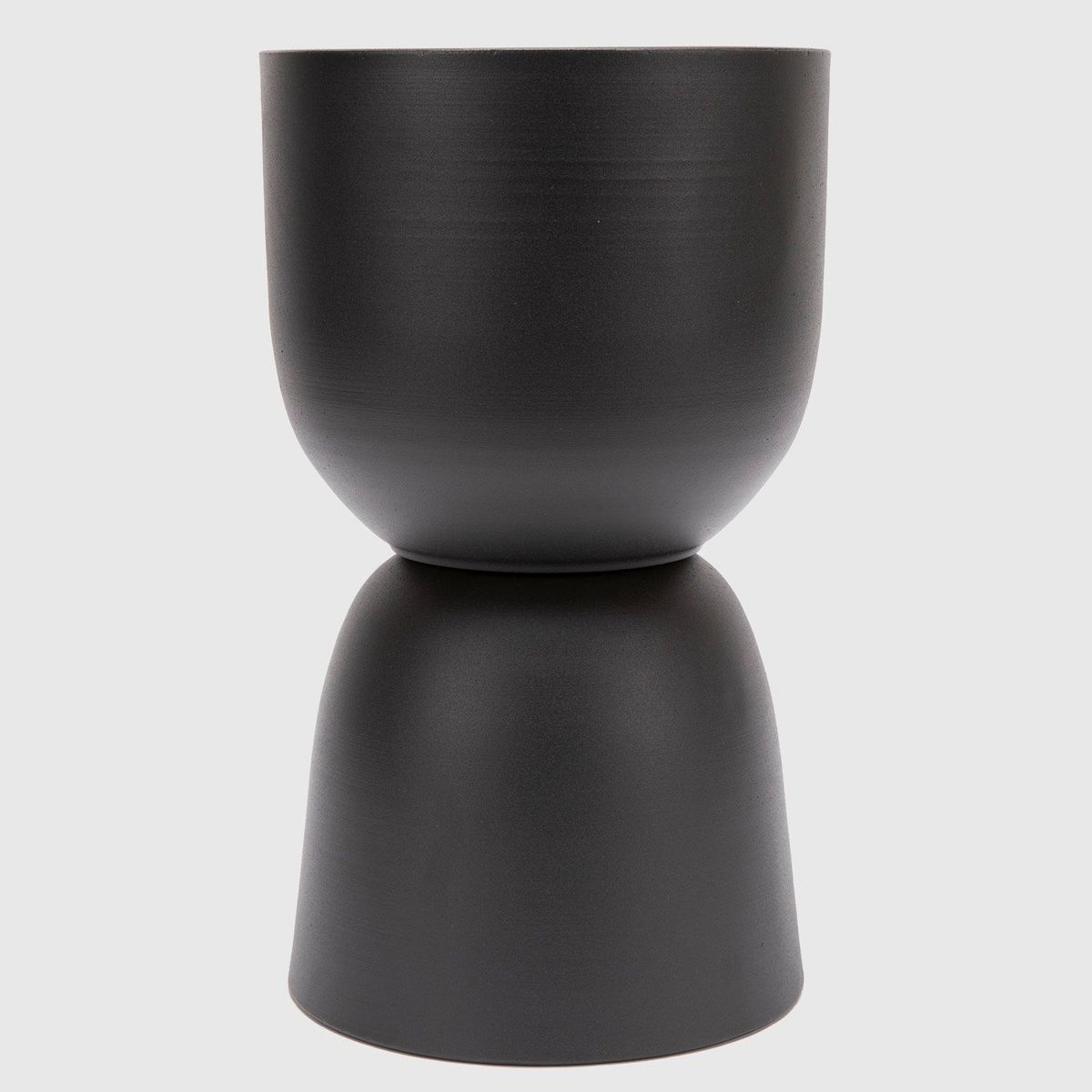 BASEMENT HOME - Maceta Negra de Metal 24X41Cm