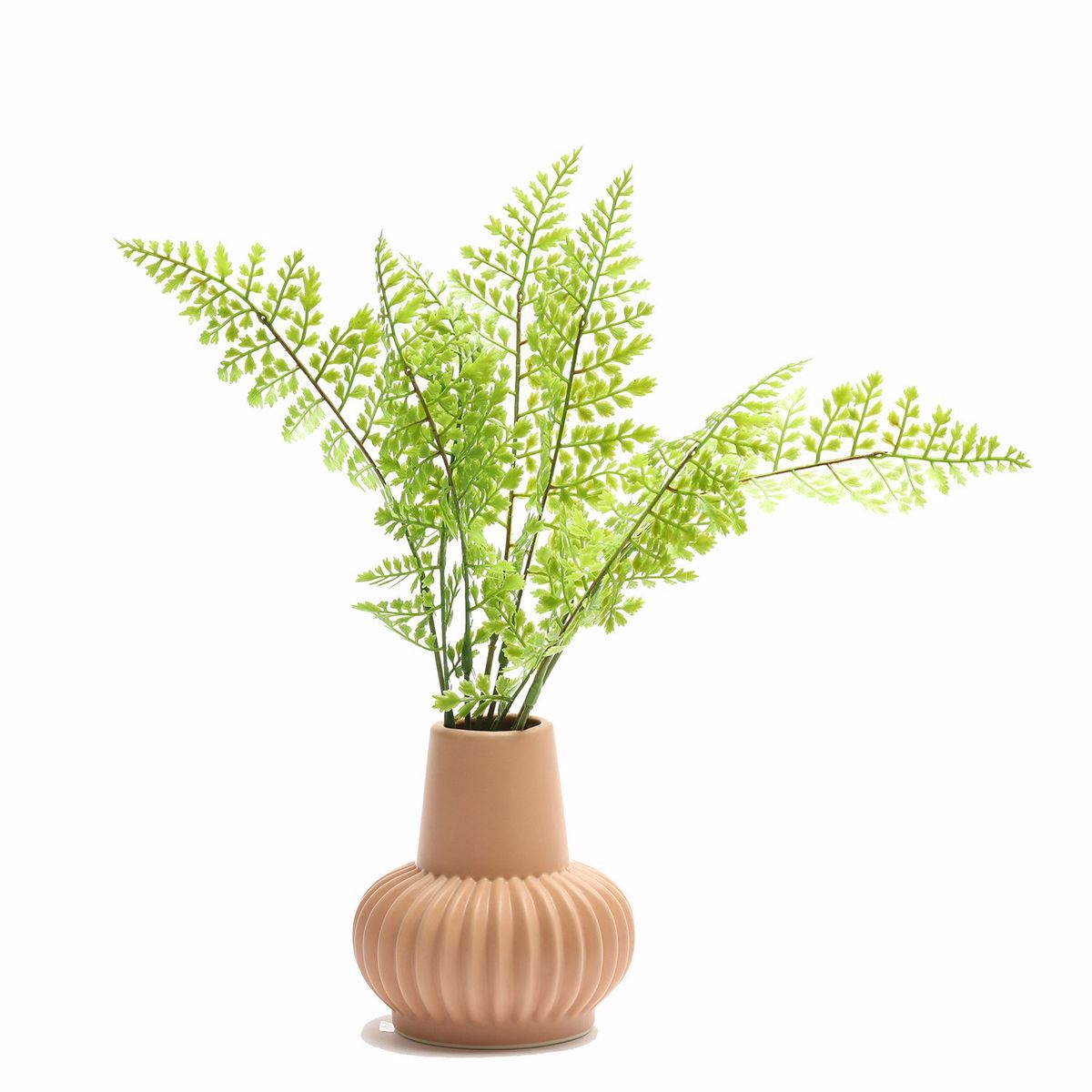 ROBERTA ALLEN - Florero de Ceramica Relieve 11x11x13Cm