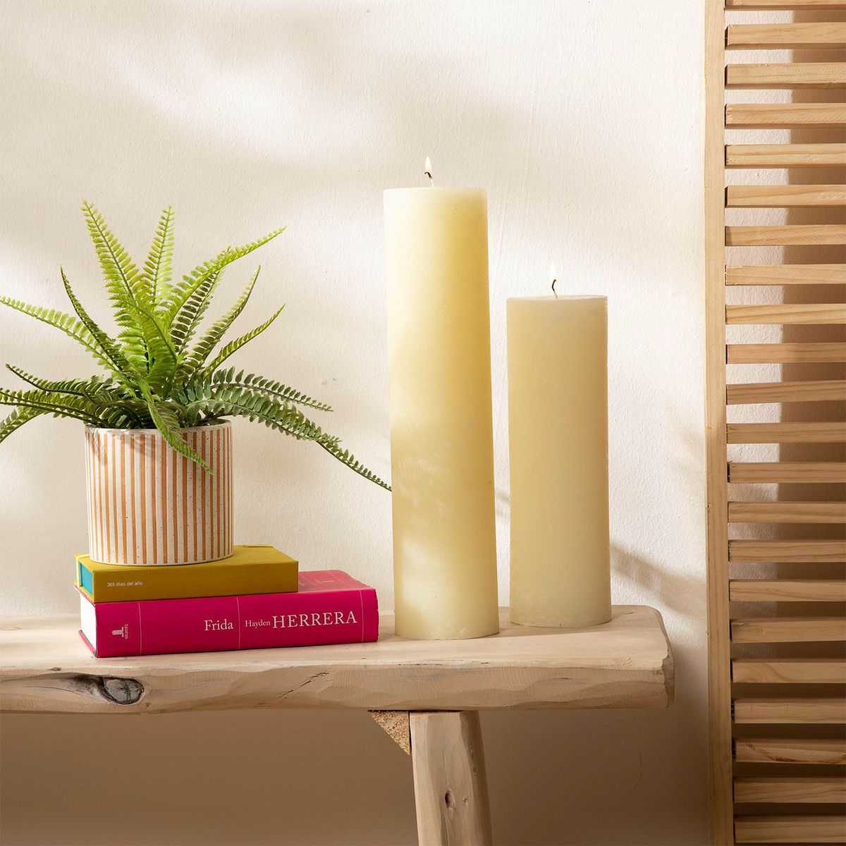 MICA - Vela Ivory Color Crema 30x9cm