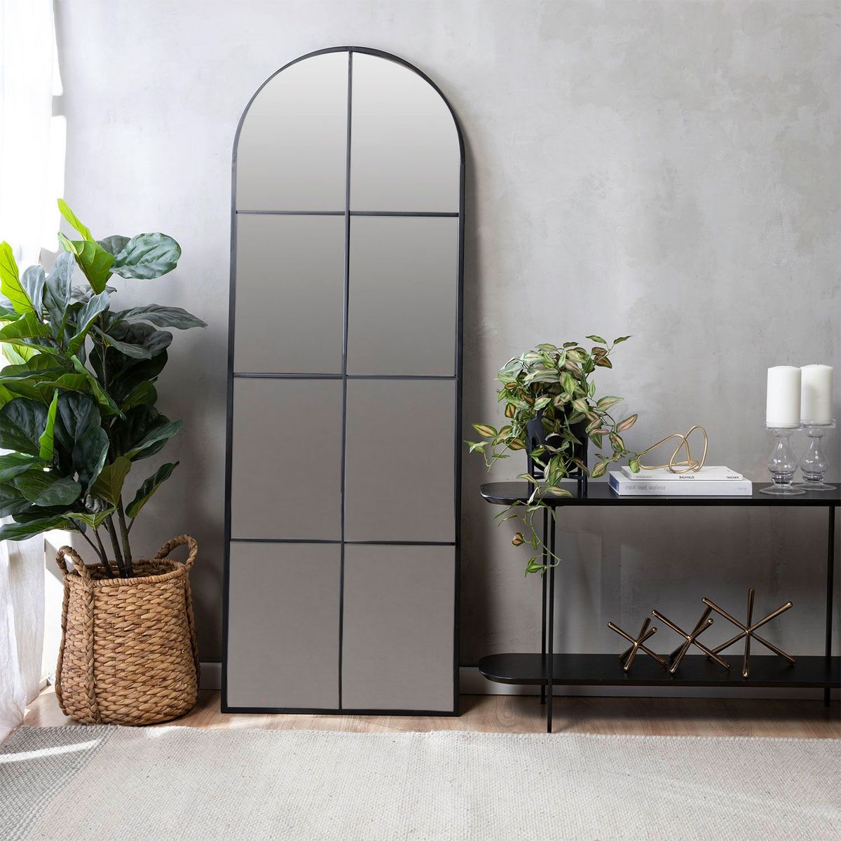 BASEMENT HOME - Espejo Cuerpo Completo Arco Ventana 60X170cm