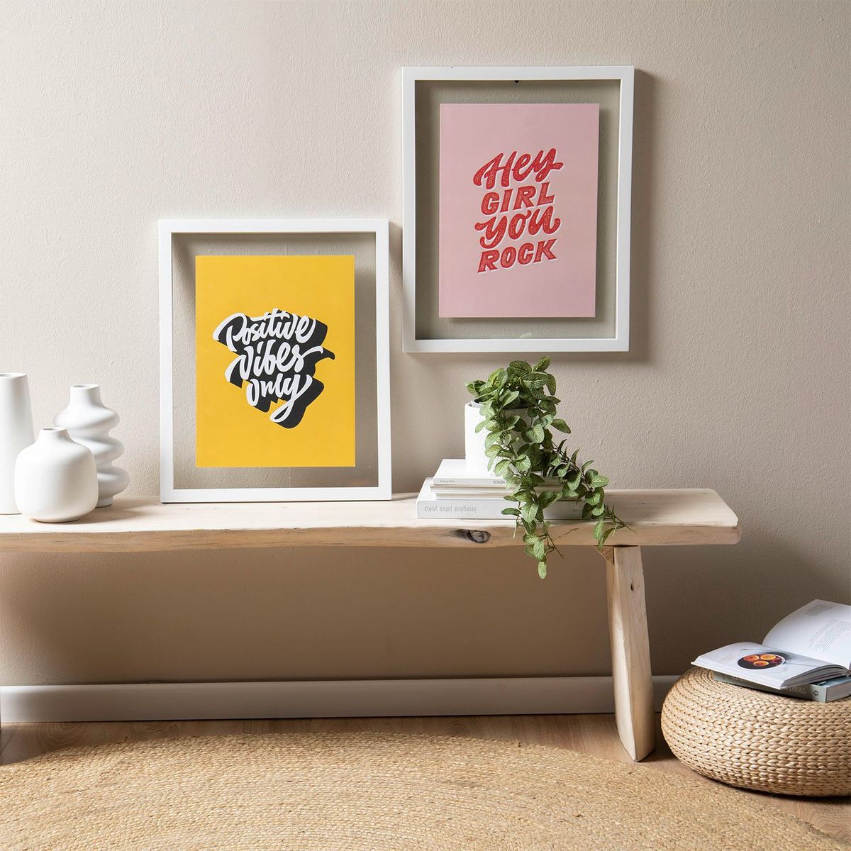BASEMENT HOME - Poster Decorativa Positive Vibes Only 30x40cm 