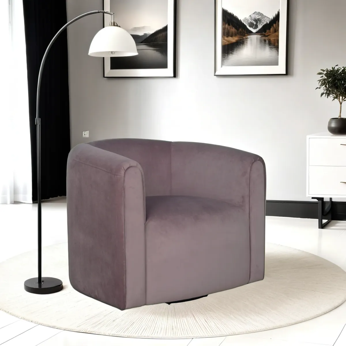 BASEMENT HOME - Butaca Giratoria Naomi 1 Cuerpo