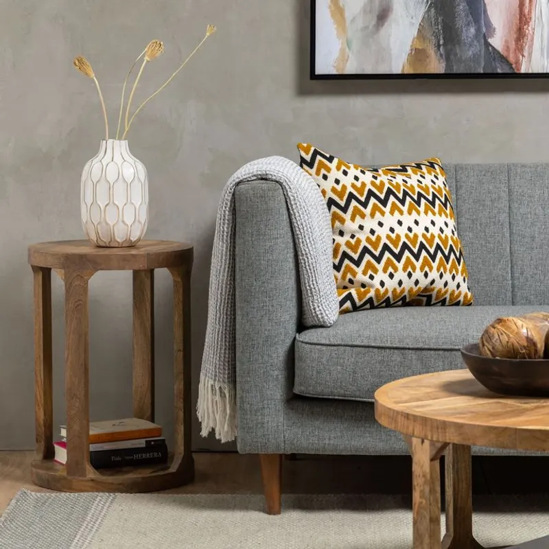 ROBERTA ALLEN - 	Mesa Lateral de Madera Carlo