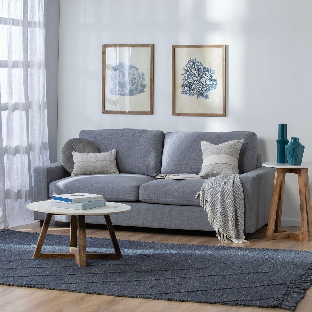 BASEMENT HOME - Sofá Cartago 3 Cuerpos