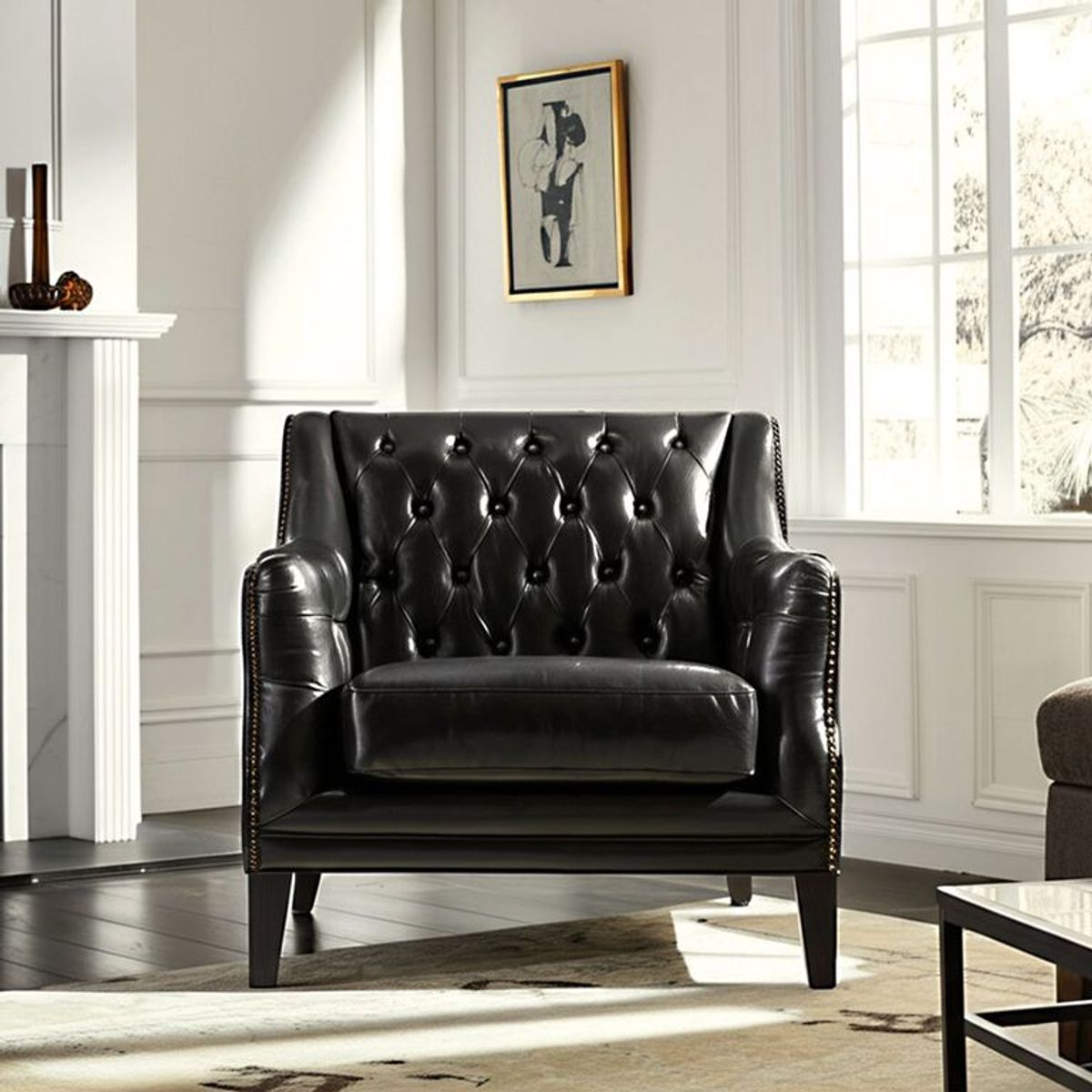 BASEMENT HOME - Sofá Scotland 1 Cuerpo Cuero Reconstituido