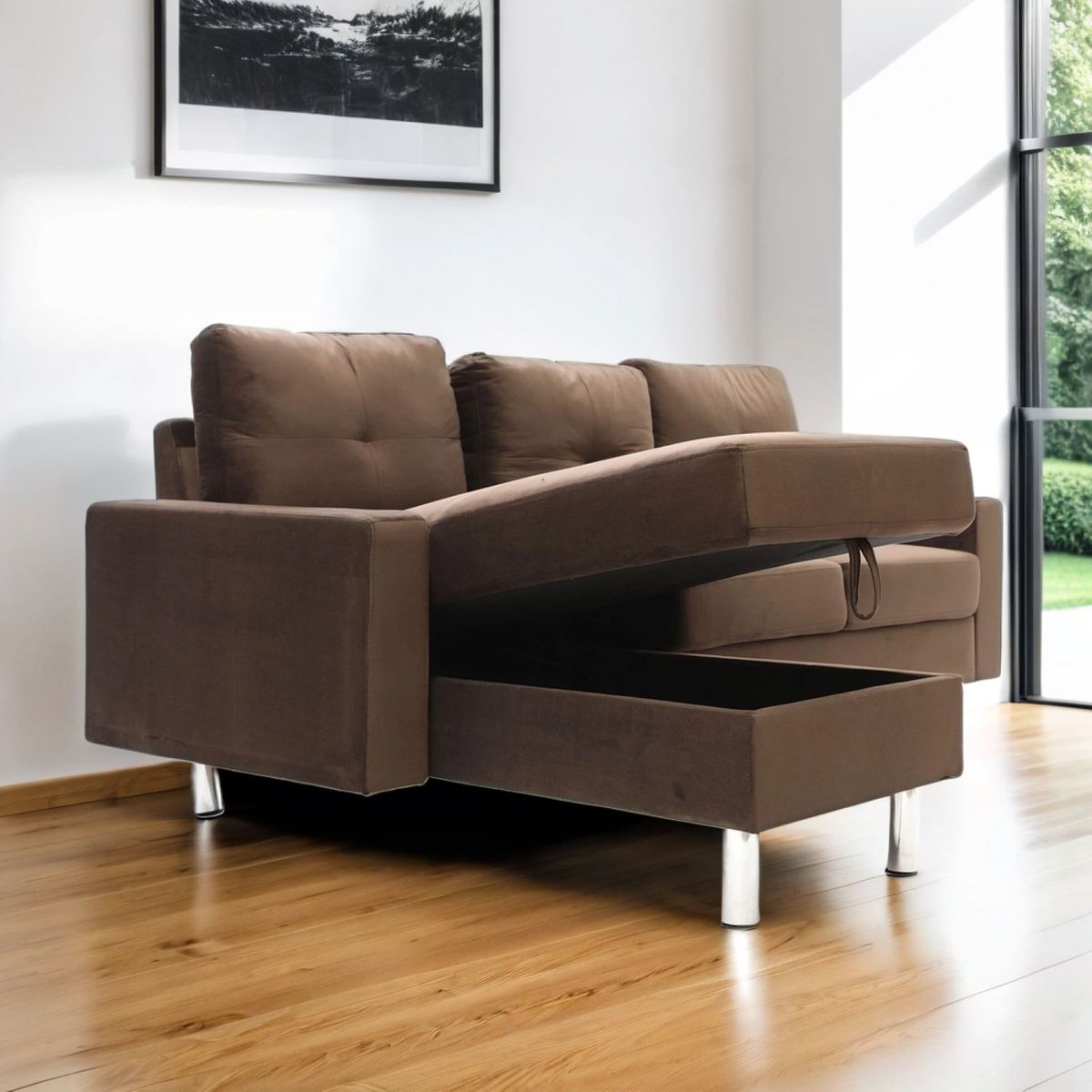 MICA - Seccional New Jeremy 4 Cuerpos Intercambiable Con Almacenamiento