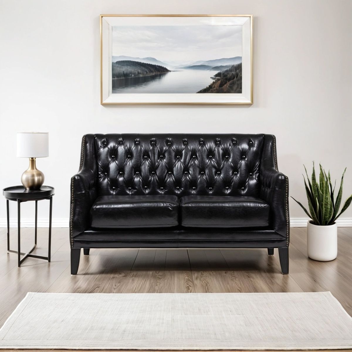 BASEMENT HOME - Sofá 2 Cuerpos Scotland Cuero Reconstituido