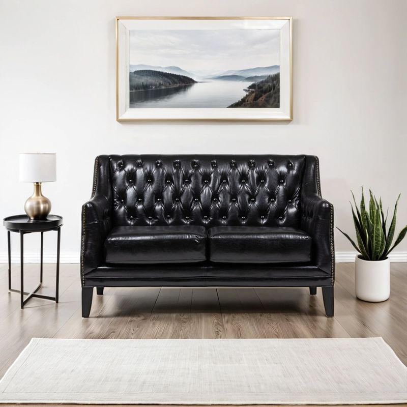 BASEMENT HOME - Sofá 2 Cuerpos Scotland Cuero Reconstituido