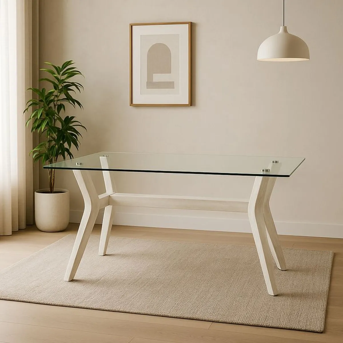 BASEMENT HOME - Mesa de Comedor Margot Rectangular (6 Puestos)