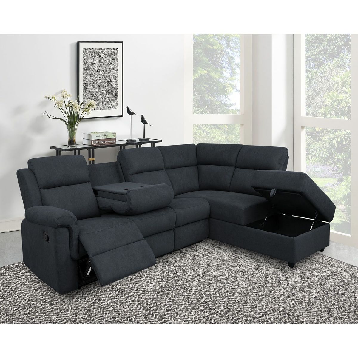 MICA - Sofá Reclinable Majesty 4 Cuerpos