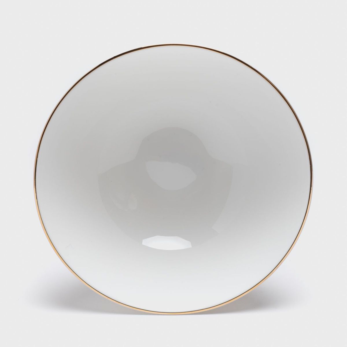 FLORENCIA - Bowl Porcelana 15 cm Borde Dorado