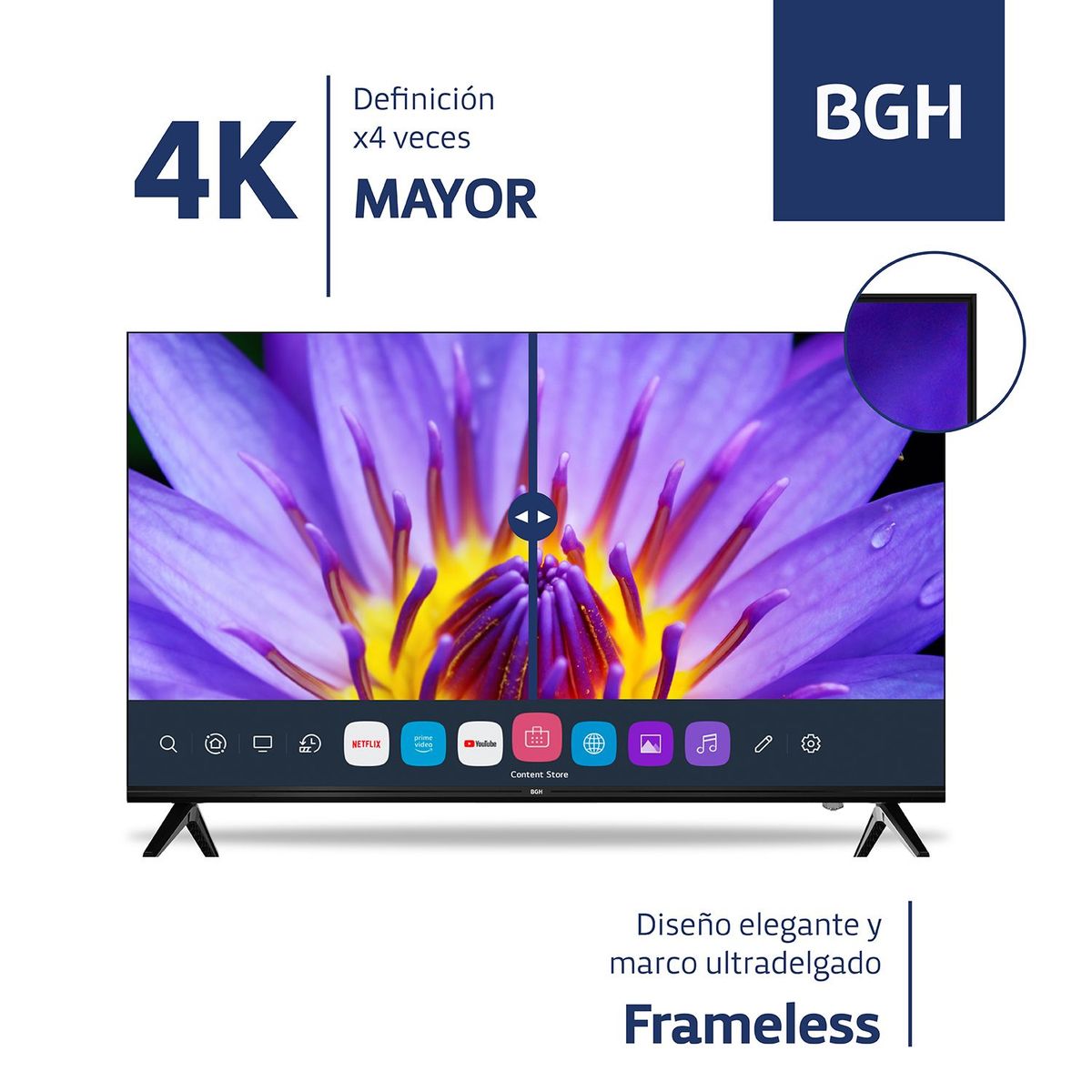 BGH - Smart TV 43'' BGH WebOS 4K UHD B4321UK6XWIP