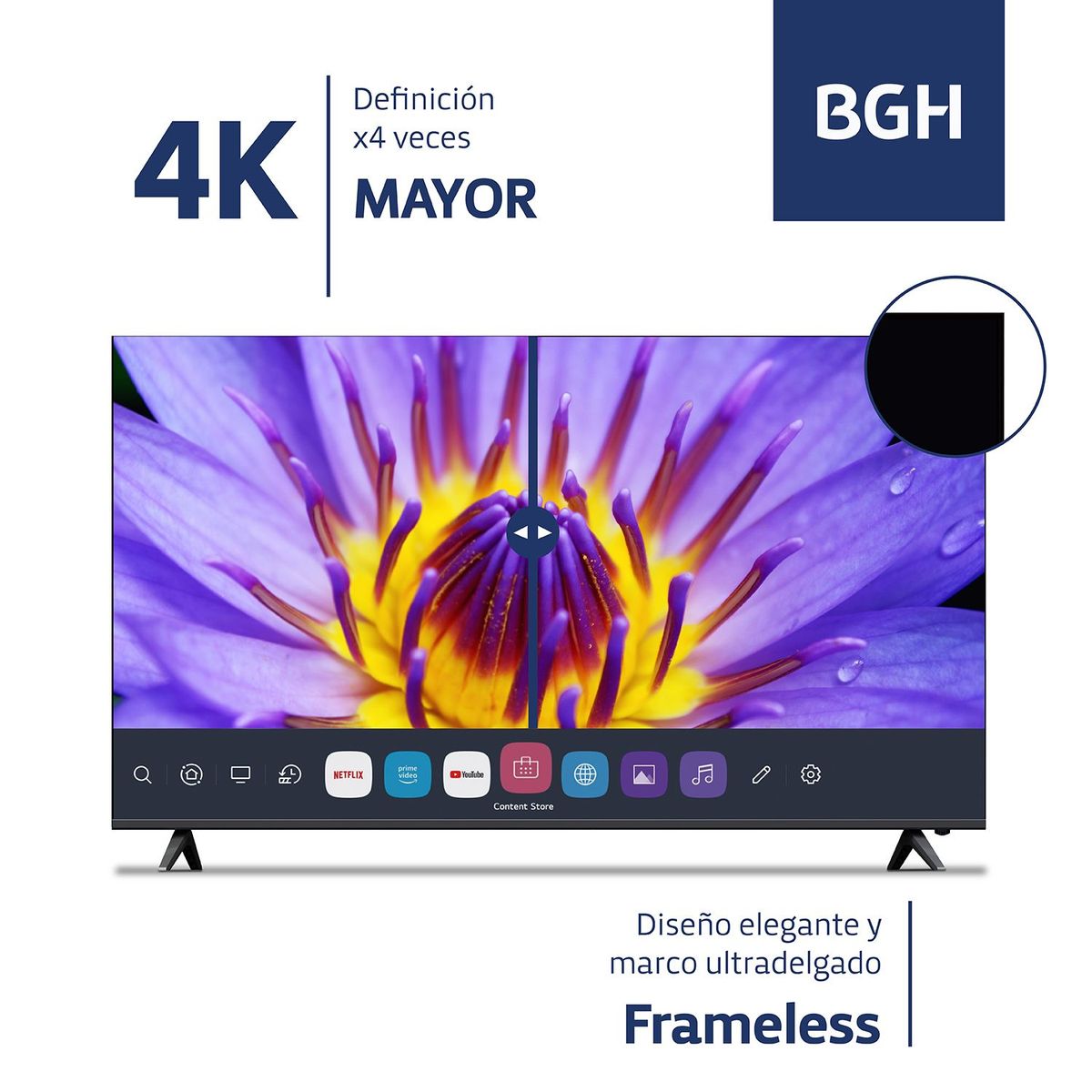 BGH - Smart TV 65'' BGH WebOS 4K UHD B6521UK6XWIC