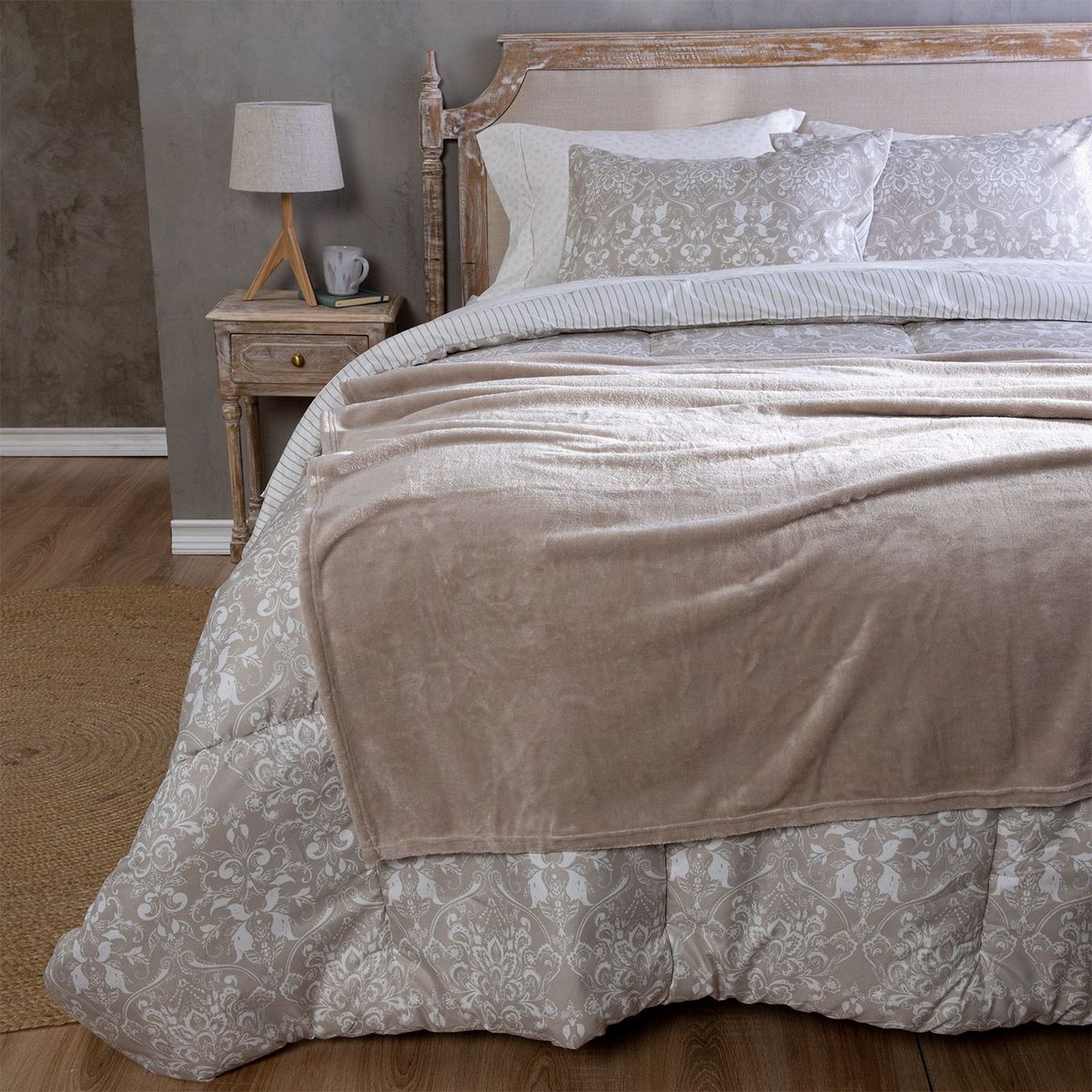 ROBERTA ALLEN - Edredón Arabesco + Juego de Sábanas + Manta Roberta Allen