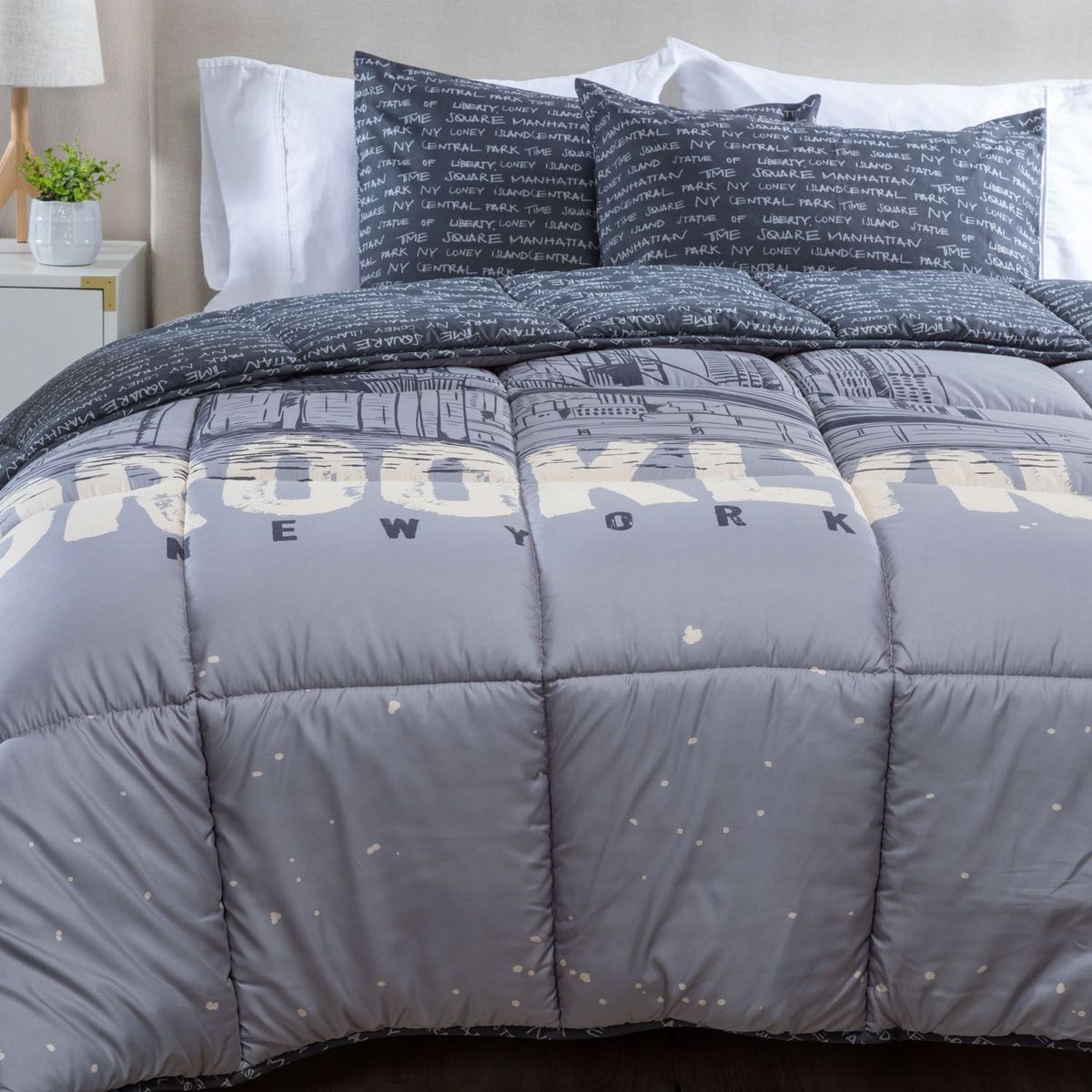 MICA - Edredón Estampado Big Apple Mica