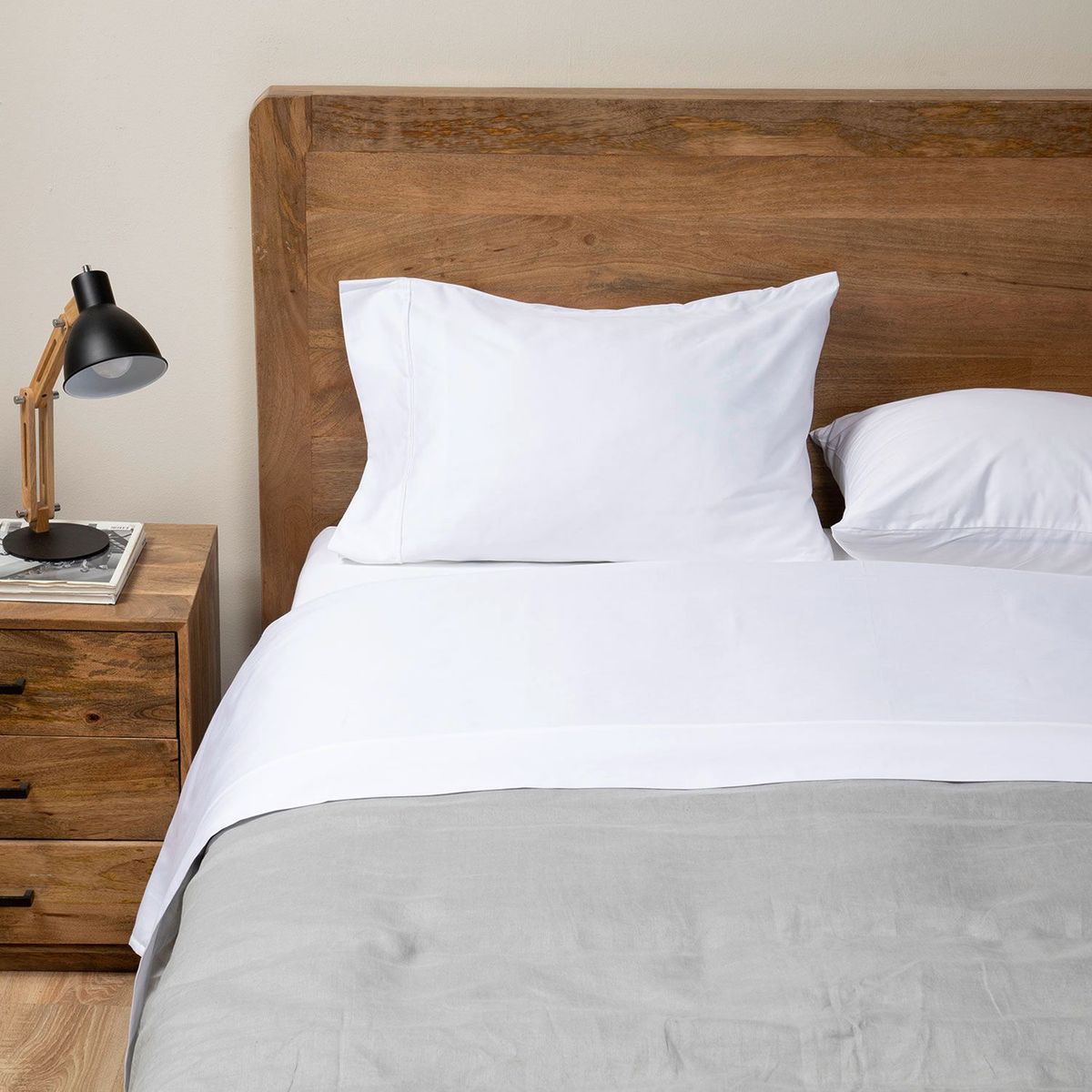 BASEMENT HOME - Juego de Sábanas 100% Algodón Pima 400 Hilos Basement Home