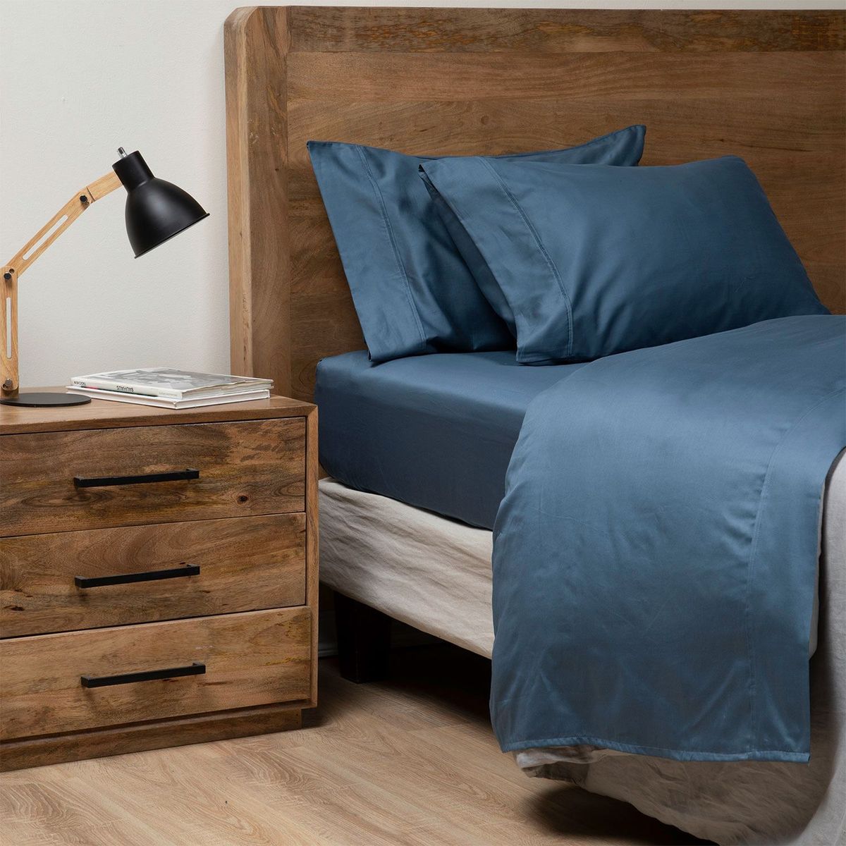 BASEMENT HOME - Juego de Sábanas 100% Algodón Pima 400 Hilos Basement Home