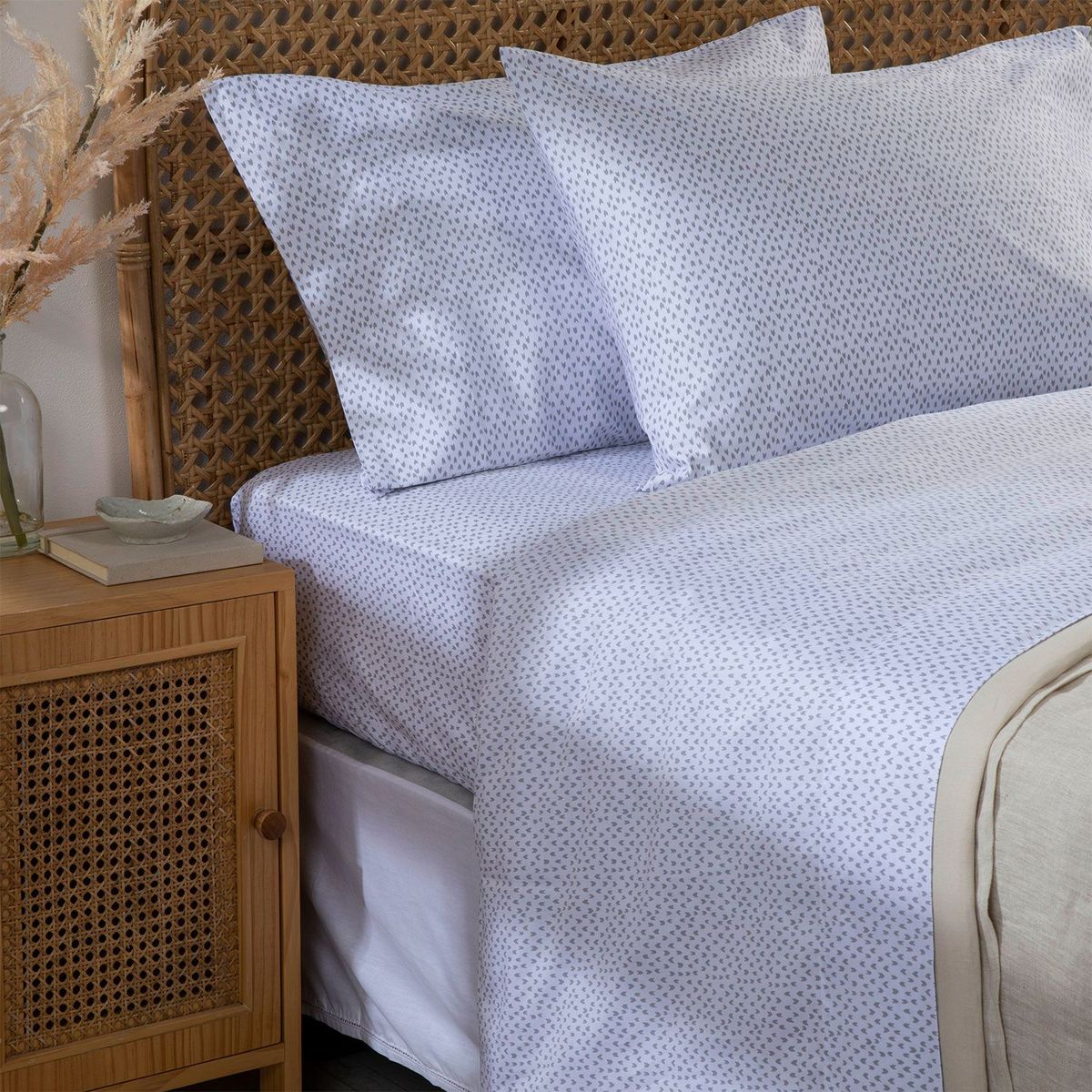 BASEMENT HOME - Juego De Sábanas Estampadas 100% Algodón 300 Hilos Basement Home