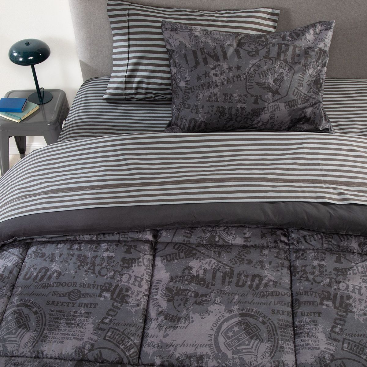 MICA - Edredón + Juego de Sábanas Moto Mica