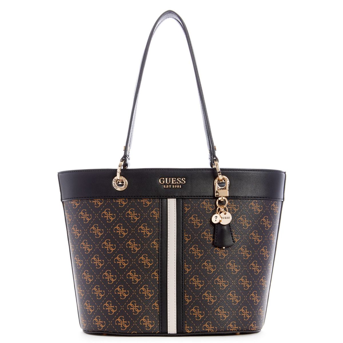 GUESS - Carteras Mujer Guess Noelle Small Elite Tote Brown Multi