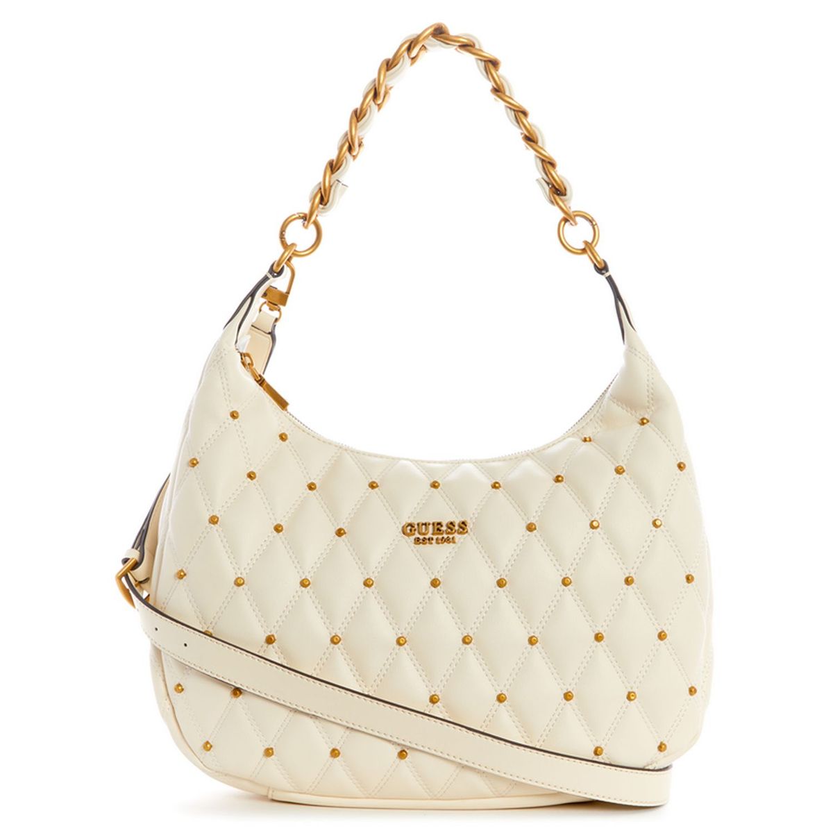 GUESS - Carteras Mujer Guess Triana Hobo Ivory