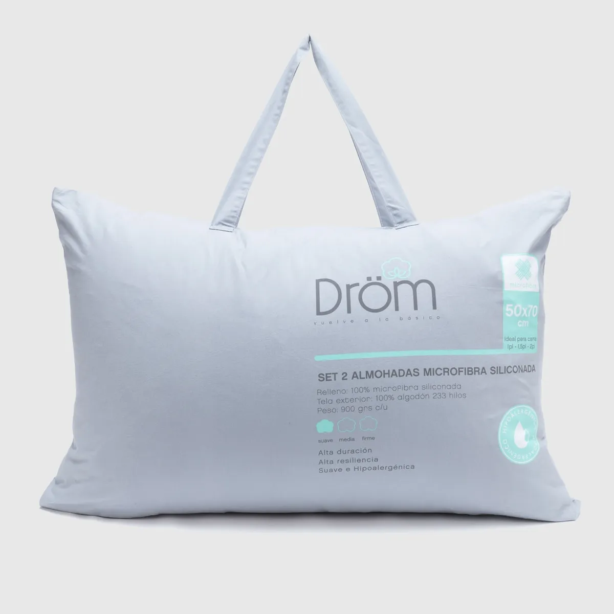 DROM - Almohada Drom Microfibra Pack X2 50X70Cm