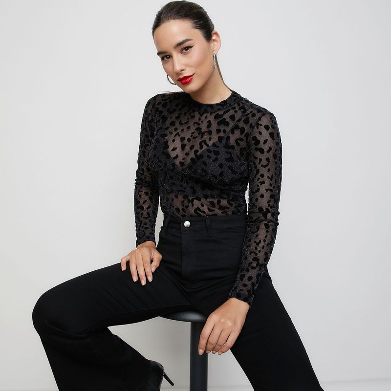 MOSSIMO - Body Manga Larga Mujer Mossimo