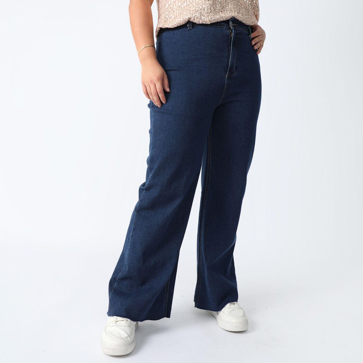 UNIVERSITY CLUB - Jean Wide Leg Tiro Alto Mujer University Club