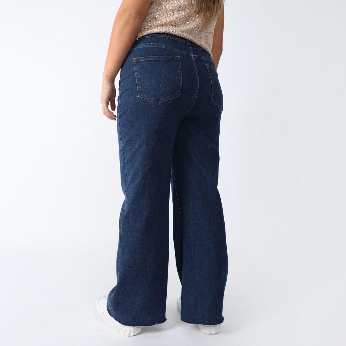 UNIVERSITY CLUB - Jean Wide Leg Tiro Alto Mujer University Club