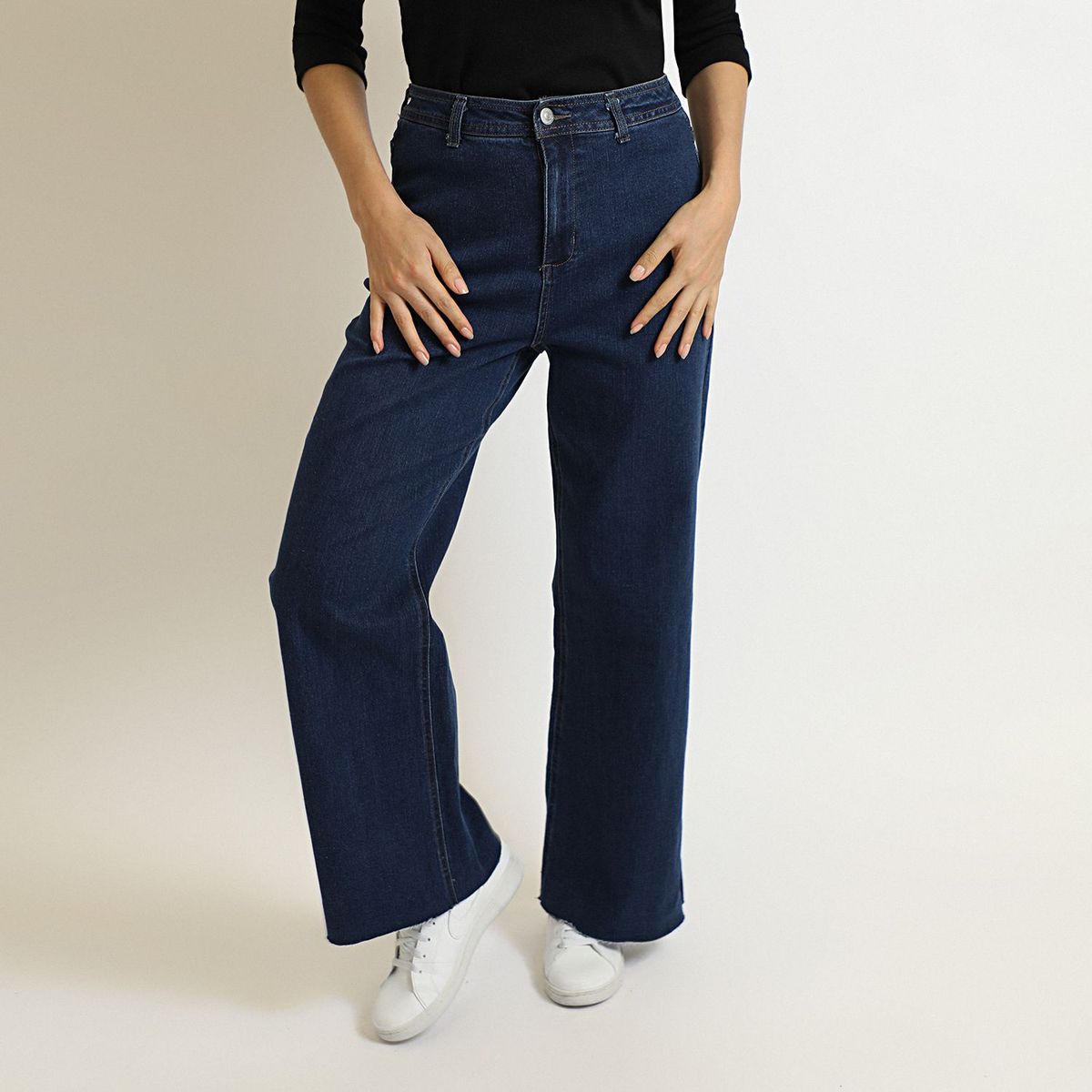 UNIVERSITY CLUB - Jean Wide Leg Tiro Alto Mujer University Club