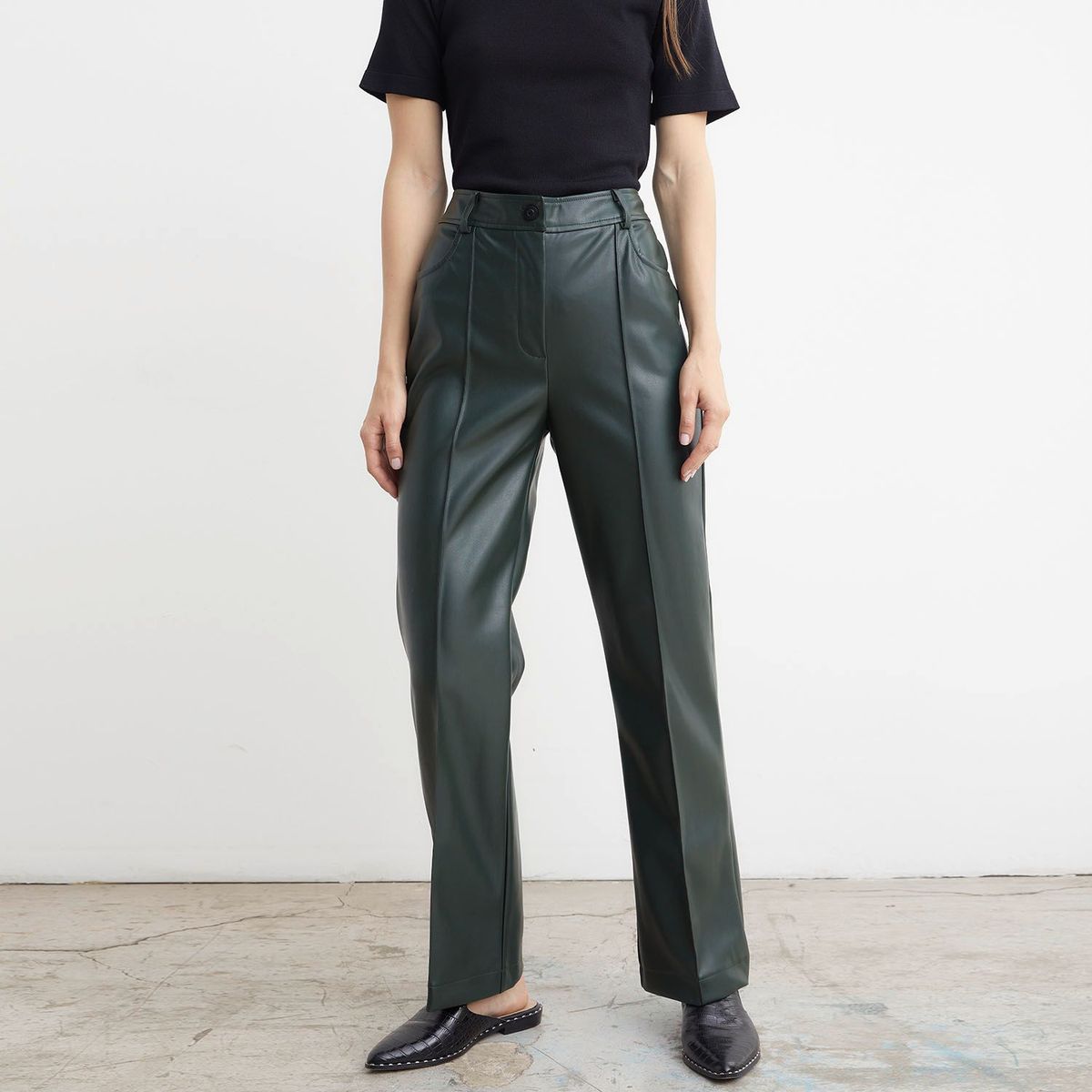 BASEMENT - Pantalón Straight Mujer Basement