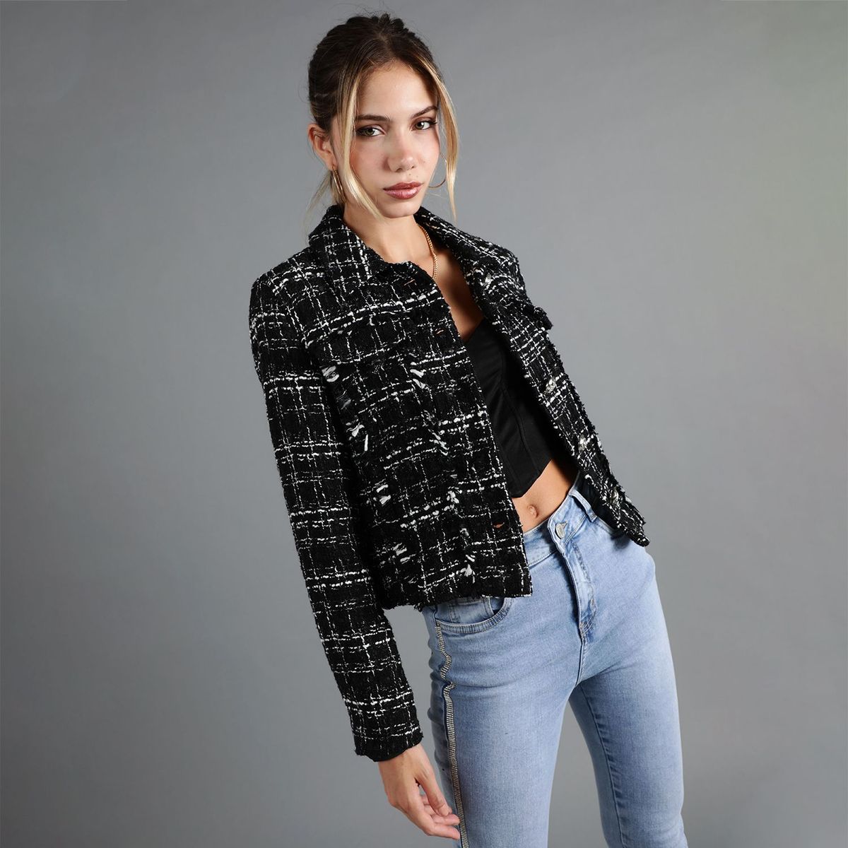 MOSSIMO - Blazer Corto Mujer Mossimo