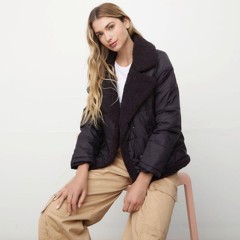 SYBILLA - Casaca Con Chiporro Mujer Sybilla