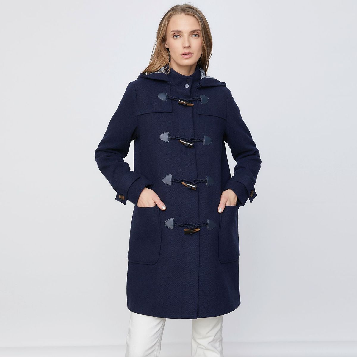 ELLE - Abrigo Casual Mujer Elle